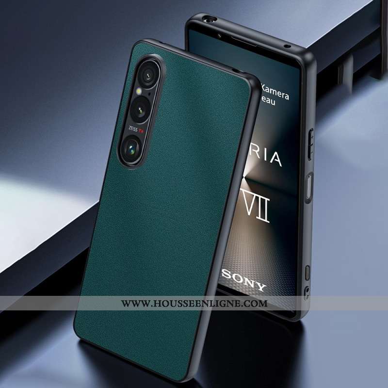 Coque Sony Xperia 1 VII Effet Cuir