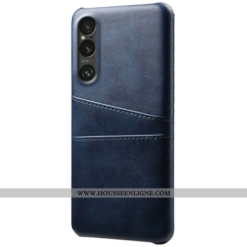 Coque Sony Xperia 1 VII Effet Cuir Porte-Cartes