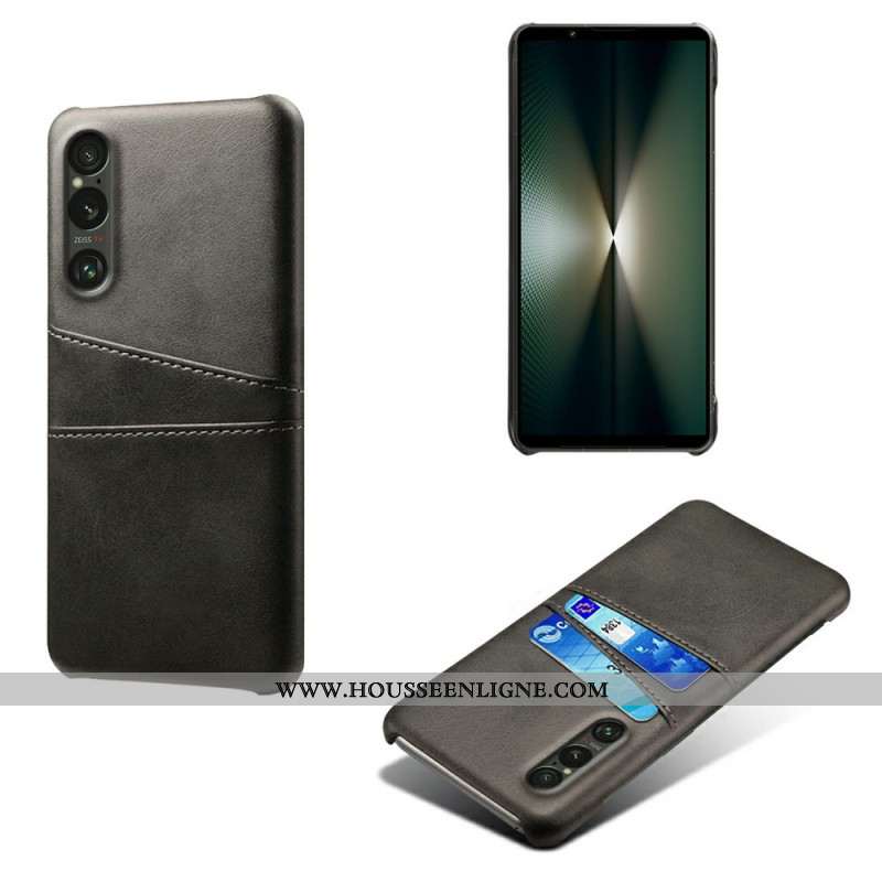 Coque Sony Xperia 1 VII Effet Cuir Porte-Cartes