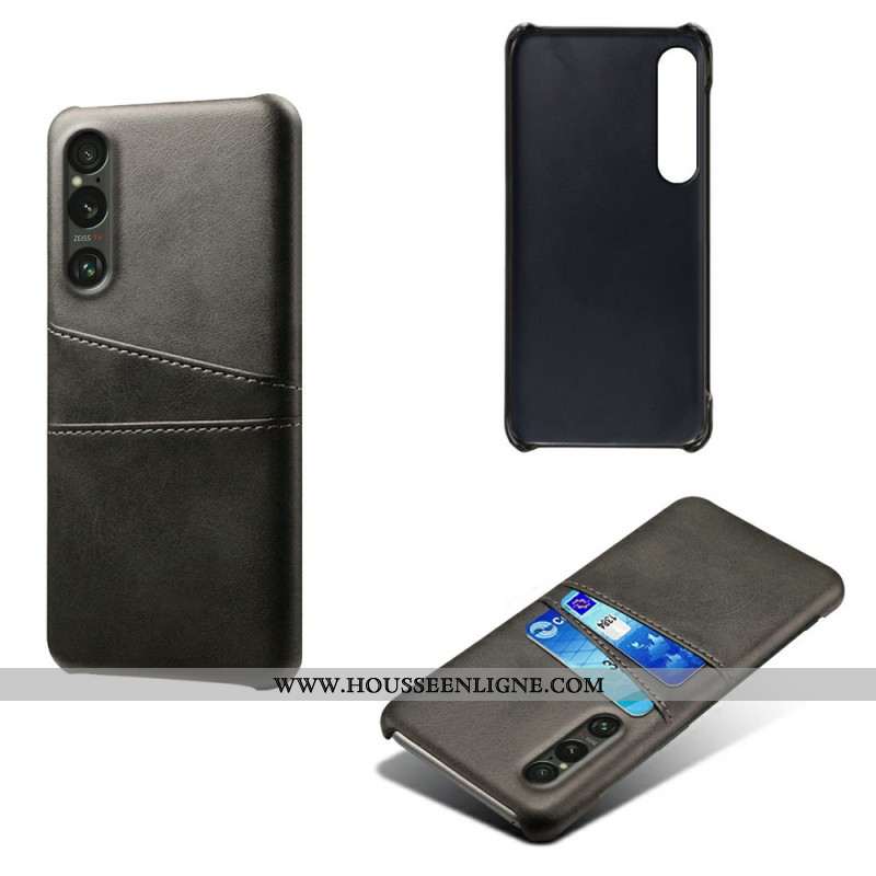 Coque Sony Xperia 1 VII Effet Cuir Porte-Cartes
