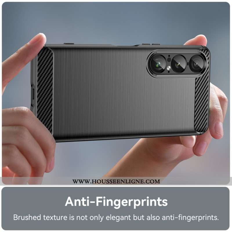Coque Sony Xperia 1 VII Fibre Carbone Brossée