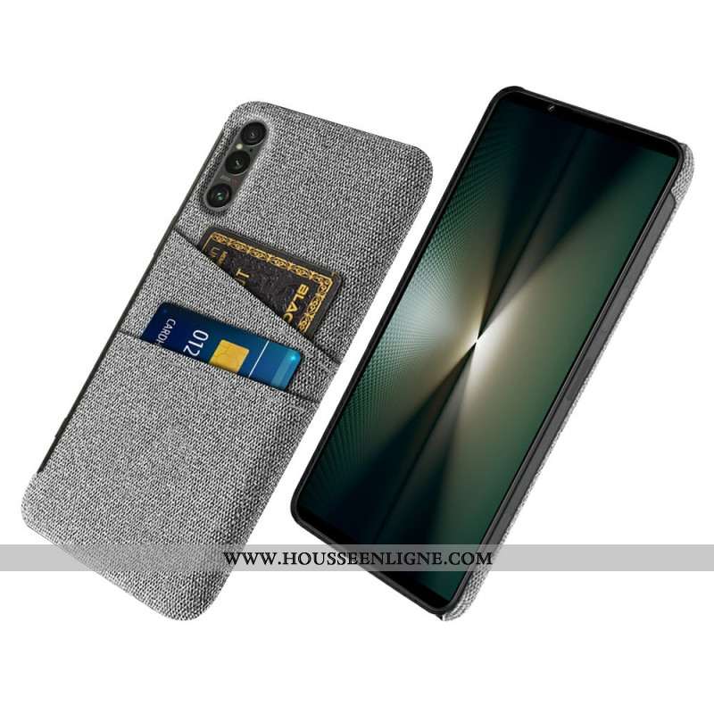 Coque Sony Xperia 1 VII Tissu Porte-Cartes