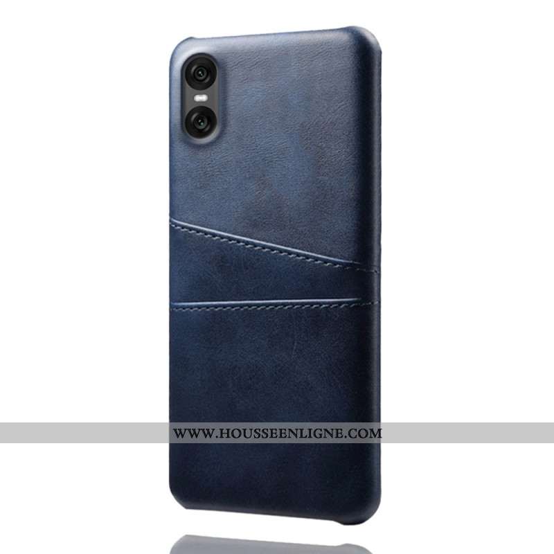 Coque Sony Xperia 10 VII Effet Cuir Porte-Cartes