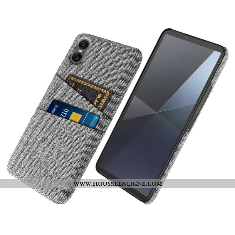 Coque Sony Xperia 10 VII Porte-Cartes Tissu