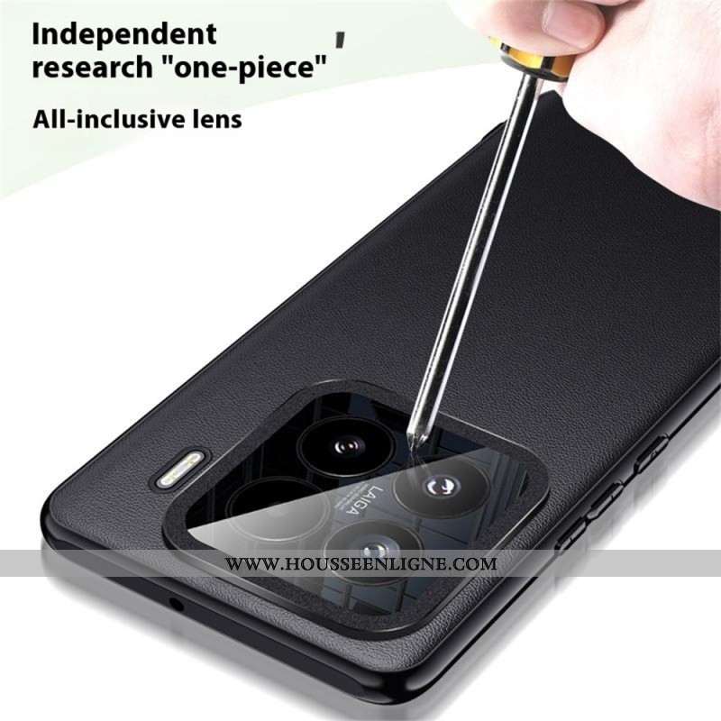 Coque Xiaomi 15 Compatible MagSafe Effet Cuir