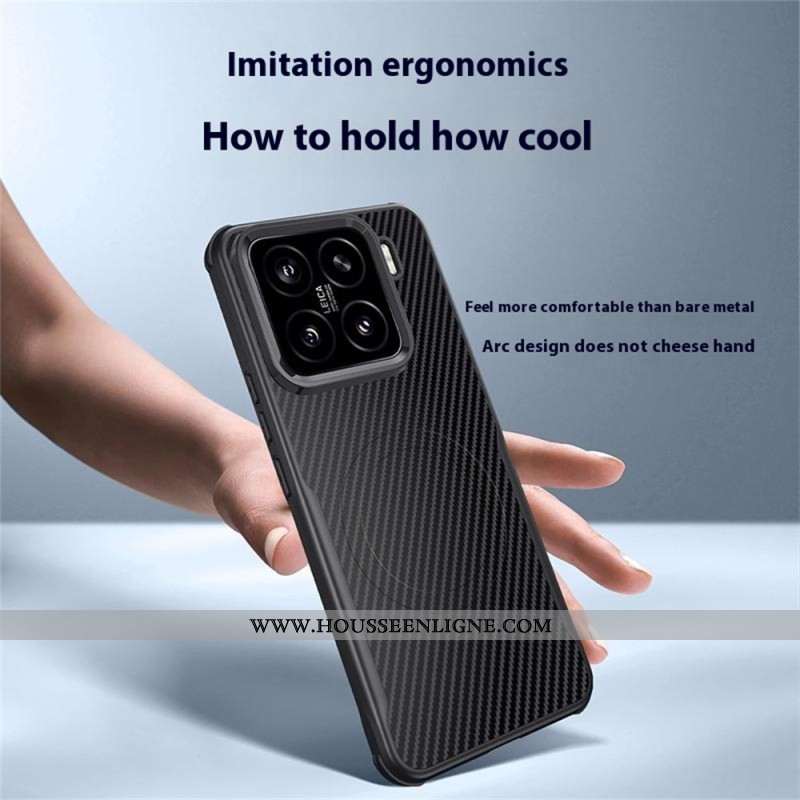 Coque Xiaomi 15 Compatible MagSafe Fibre Carbone