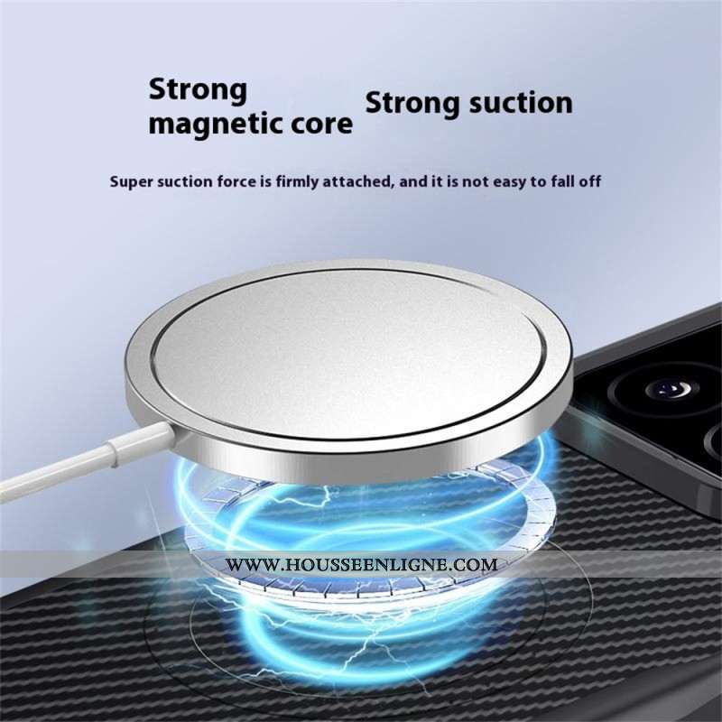 Coque Xiaomi 15 Compatible MagSafe Fibre Carbone