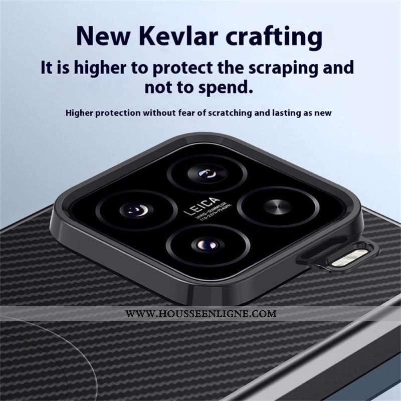 Coque Xiaomi 15 Compatible MagSafe Fibre Carbone