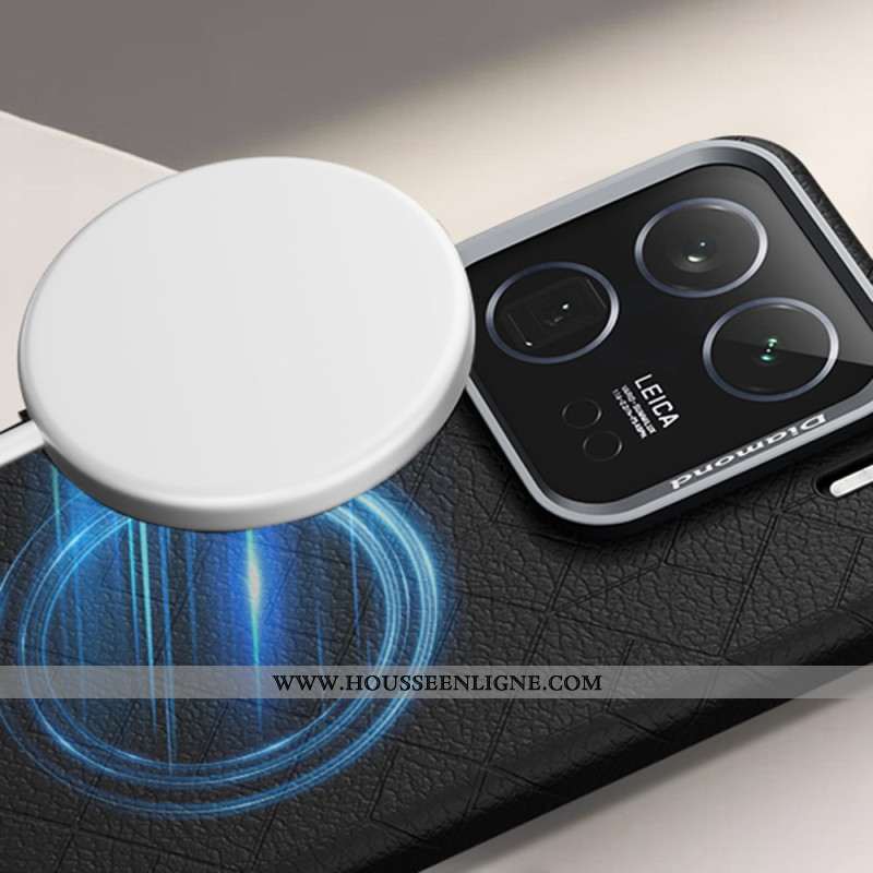 Coque Xiaomi 15 Compatible MagSafe avec Cadre Métallique pour Objectif