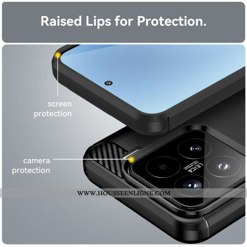 Coque Xiaomi 15 Fibre Carbone Brossée