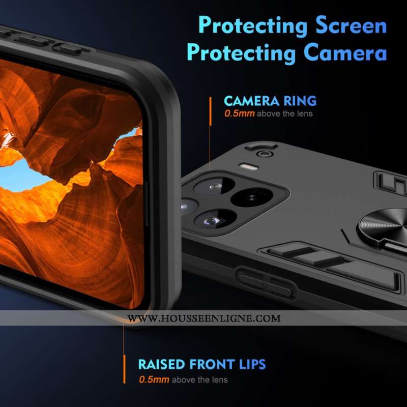 Coque Xiaomi 15 Pro Anneau-Support Protection Antichoc