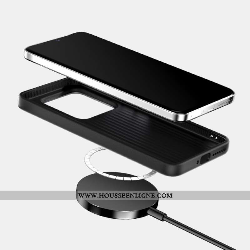 Coque Xiaomi 15 Pro Compatible MagSafe Micro-Gaufrage