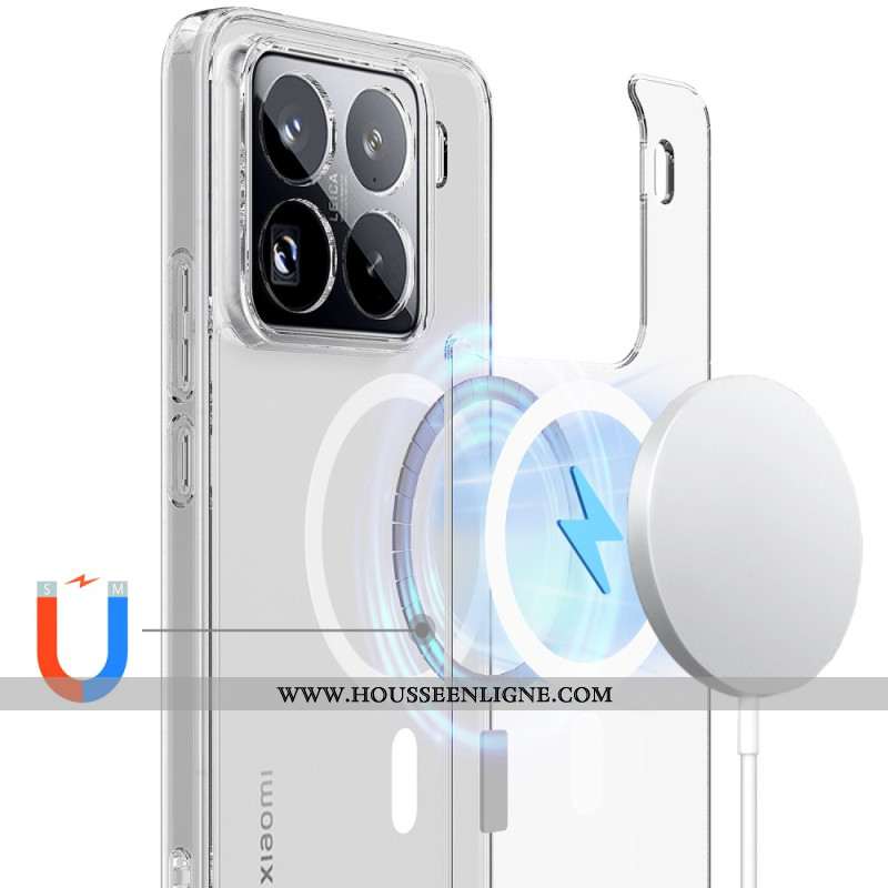 Coque Xiaomi 15 Pro Compatible MagSafe Transparente