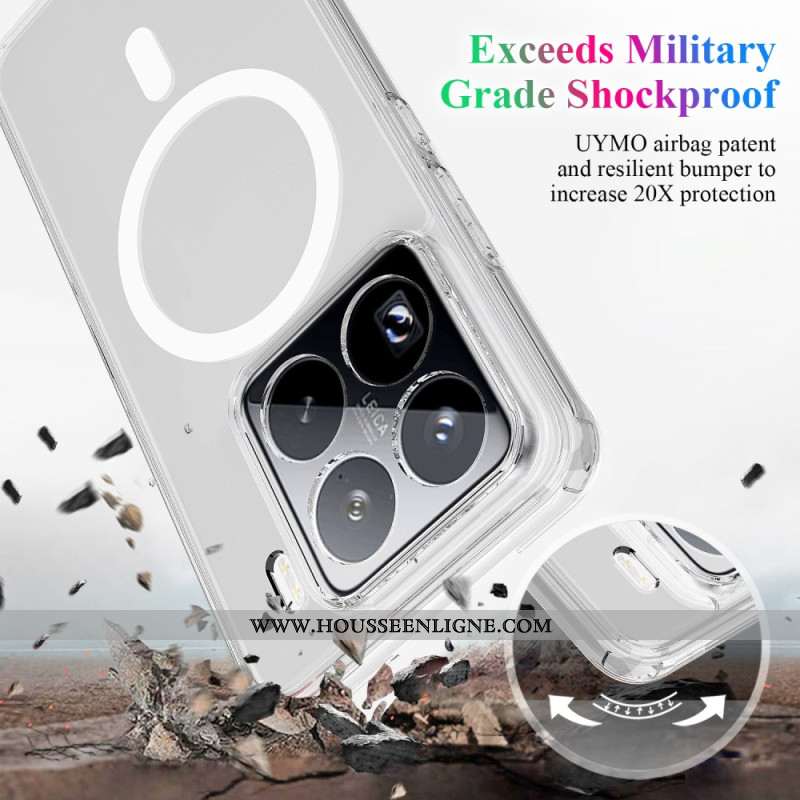 Coque Xiaomi 15 Pro Compatible MagSafe Transparente