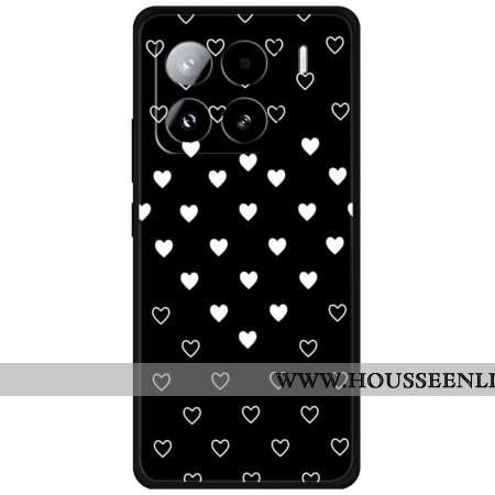 Coque Xiaomi 15 Pro Cœurs Blancs