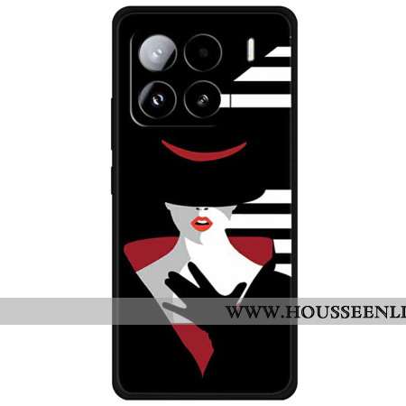 Coque Xiaomi 15 Pro Dame au Chapeau Noir