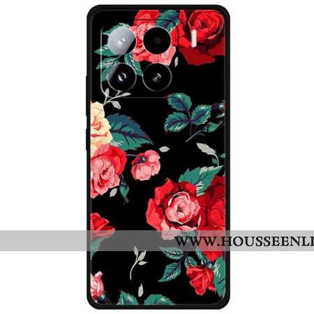 Coque Xiaomi 15 Pro Florale Rouge