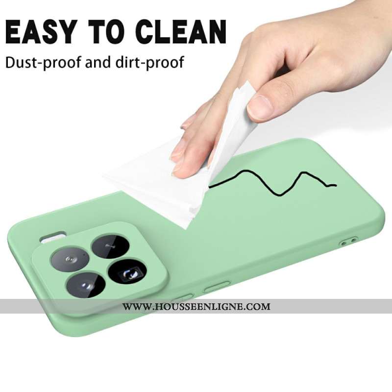 Coque Xiaomi 15 Pro Silicone Liquide à Lanière