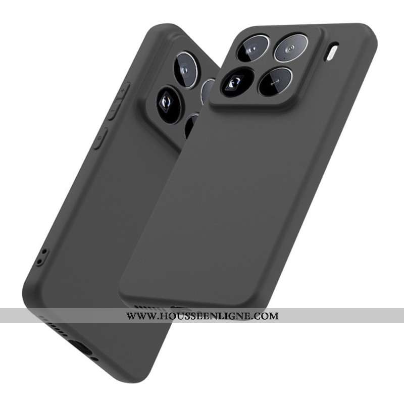 Coque Xiaomi 15 Pro Silicone Mat avec Protecteur Écran en verre Trempé