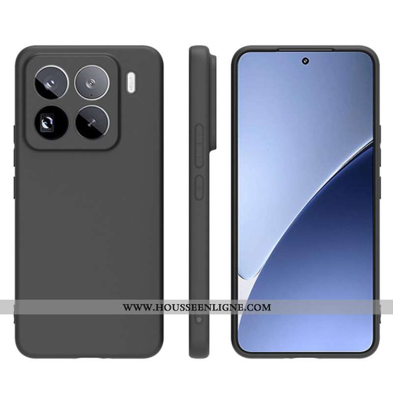 Coque Xiaomi 15 Pro Silicone Mat avec Protecteur Écran en verre Trempé