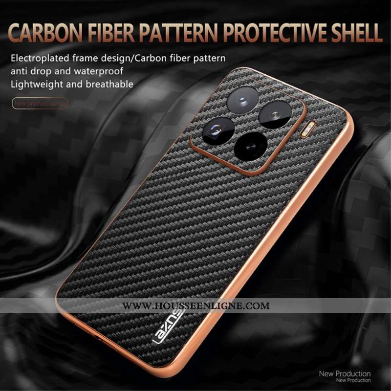 Coque Xiaomi 15 Pro Texture Fibre Carbone AZNS