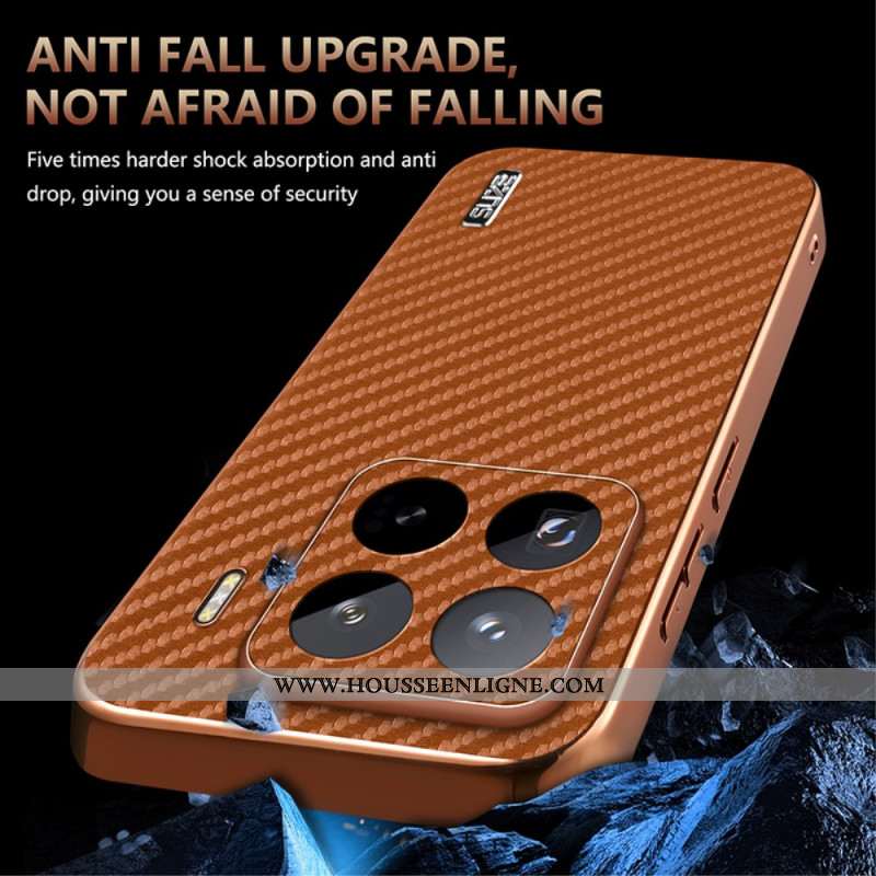 Coque Xiaomi 15 Pro Texture Fibre Carbone AZNS