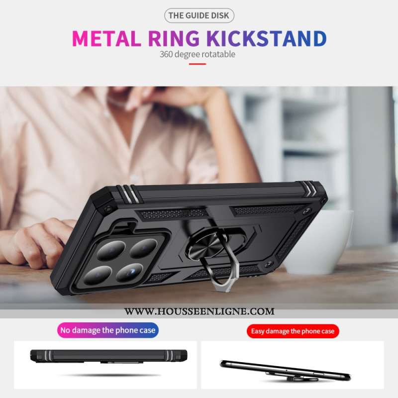 Coque Xiaomi 15 Pro Ultra Résistante Support Rotatif à