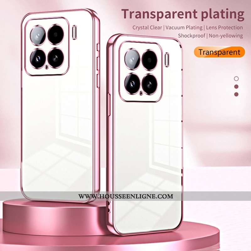 Coque Xiaomi 15 Rebords Style Métal