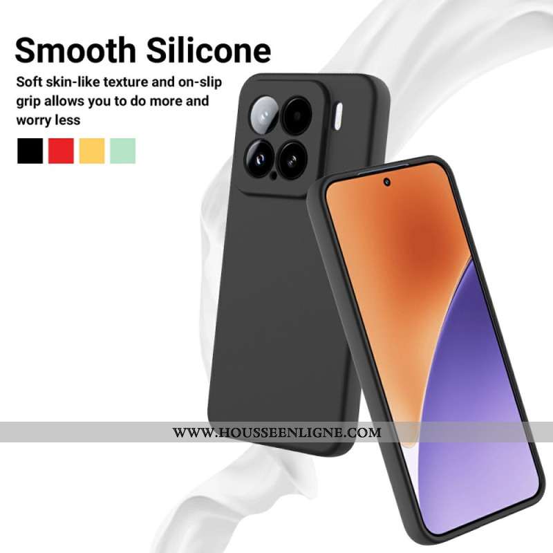 Coque Xiaomi 15 Silicone Liquide à Lanière