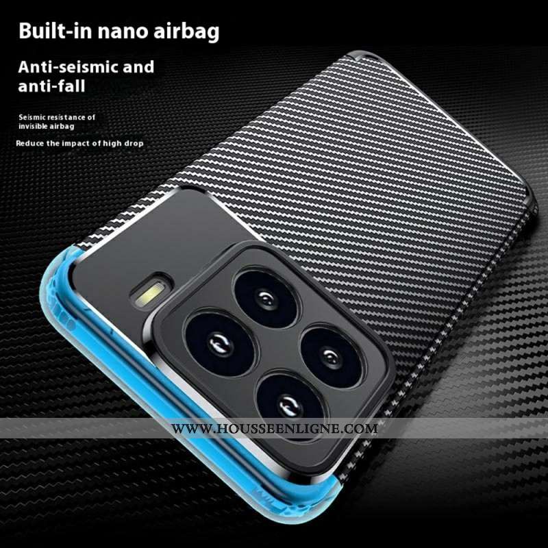 Coque Xiaomi 15 Texture Fibre de Carbone et Dissipation Thermique