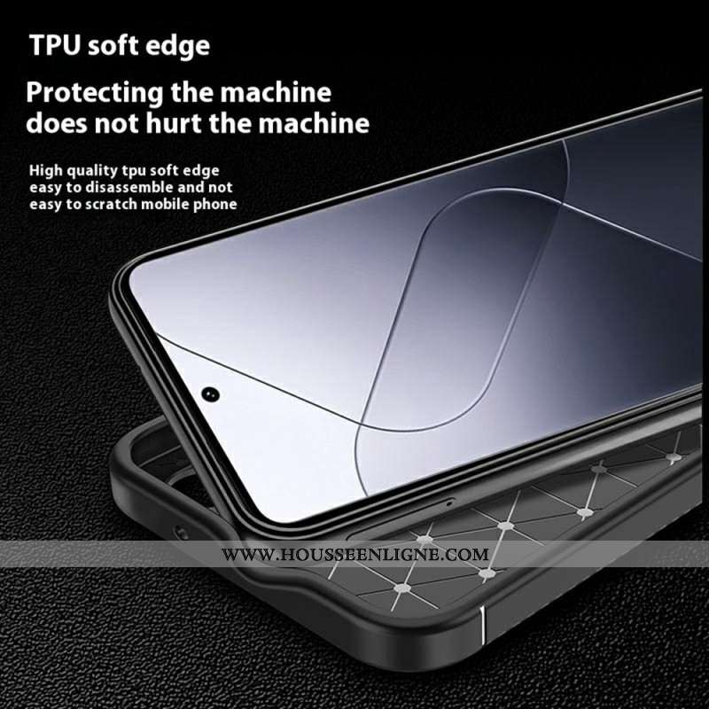 Coque Xiaomi 15 Texture Fibre de Carbone et Dissipation Thermique