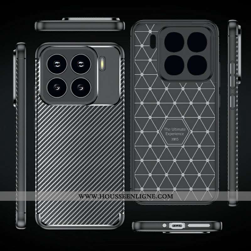 Coque Xiaomi 15 Texture Fibre de Carbone et Dissipation Thermique