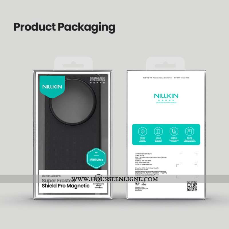Coque Xiaomi 15 Ultra Compatible MagSafe Frosted Shield Pro NILLKIN