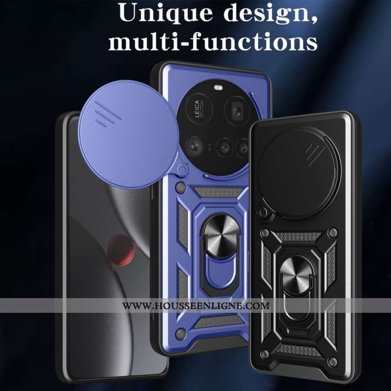 Coque Xiaomi 15 Ultra Couvercle Coulissant pour Caméra et Support