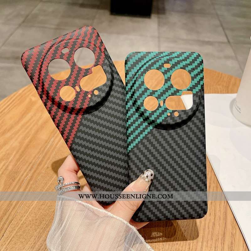 Coque Xiaomi 15 Ultra Texture Fibre Carbone