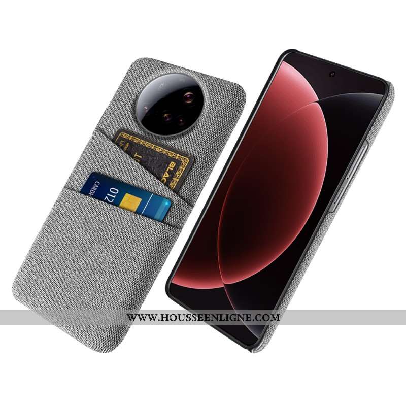 Coque Xiaomi 15 Ultra Tissu Double Porte-Cartes