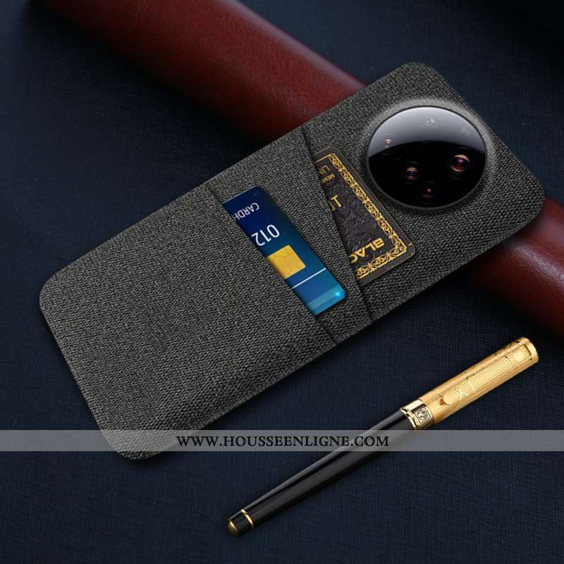 Coque Xiaomi 15 Ultra Tissu Double Porte-Cartes