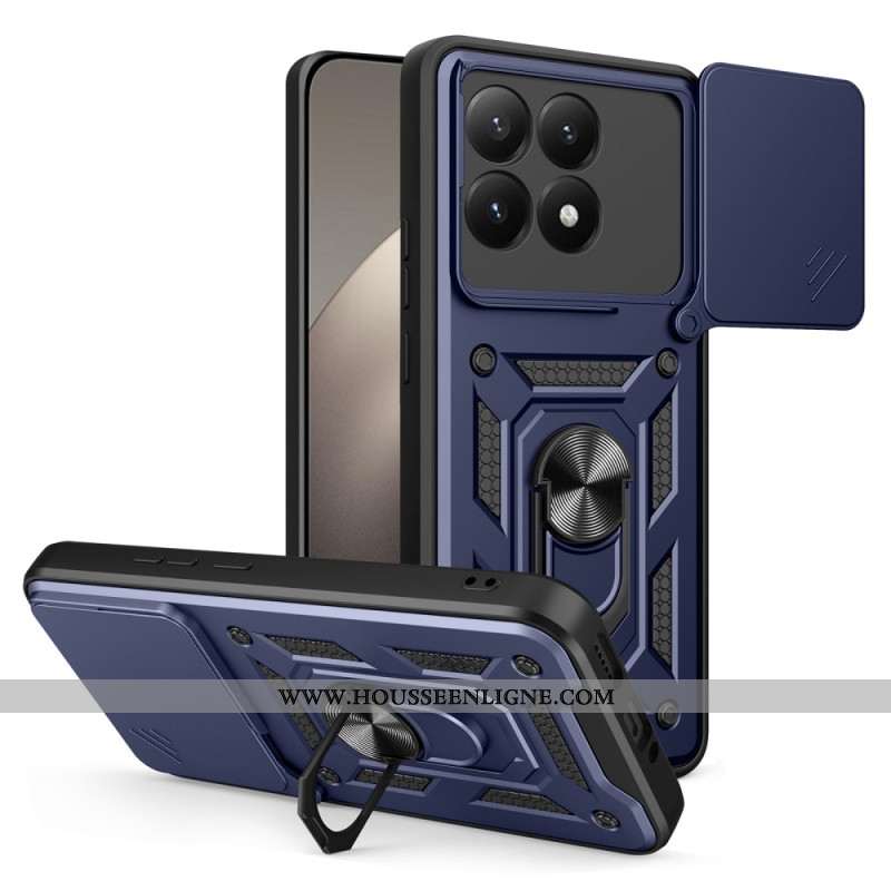 Coque Xiaomi 15T Couvercle Coulissant pour Caméra et Support