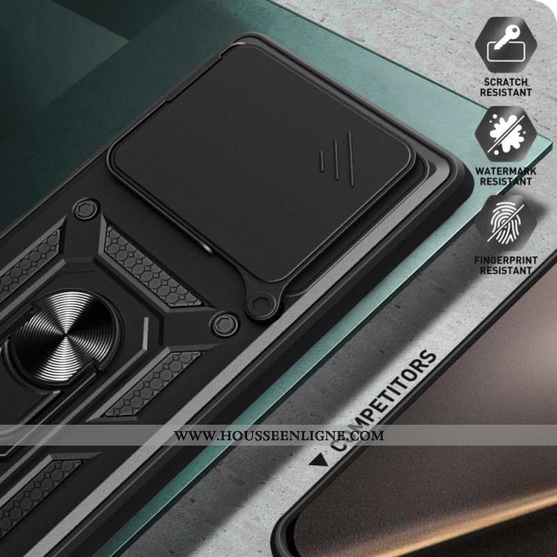 Coque Xiaomi 15T Couvercle Coulissant pour Caméra et Support