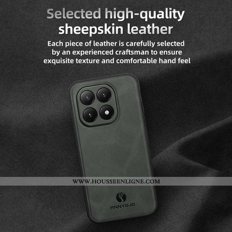 Coque Xiaomi 15T Effet Cuir PINWUYO