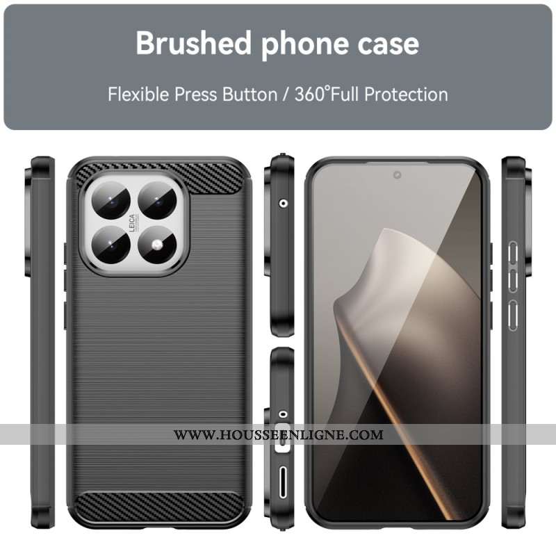 Coque Xiaomi 15T Fibre Carbone Brossée
