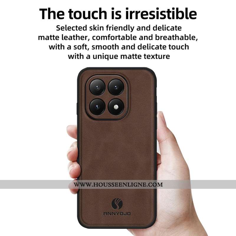 Coque Xiaomi 15T Pro Effet Cuir PINWUYO