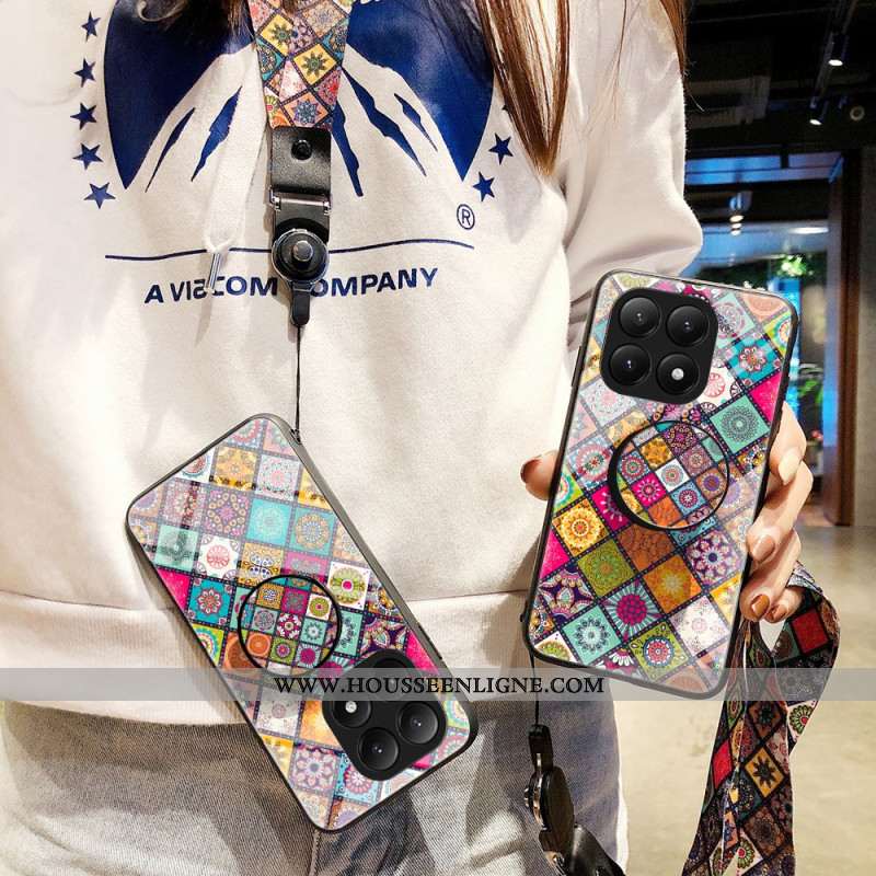 Coque Xiaomi 15T Pro Support et Lnaièrfe Patchwork