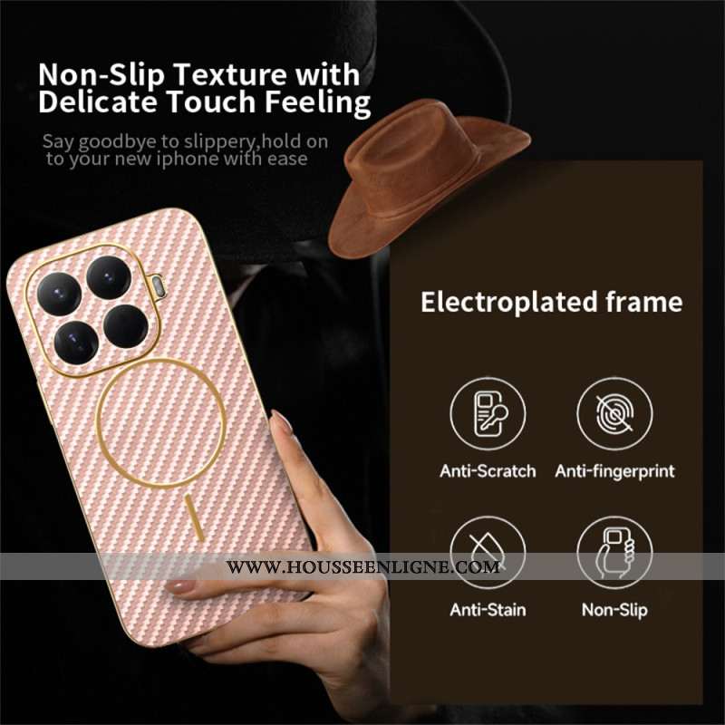 Coque Xiaomi 15T Pro Texture Fibre Carbone
