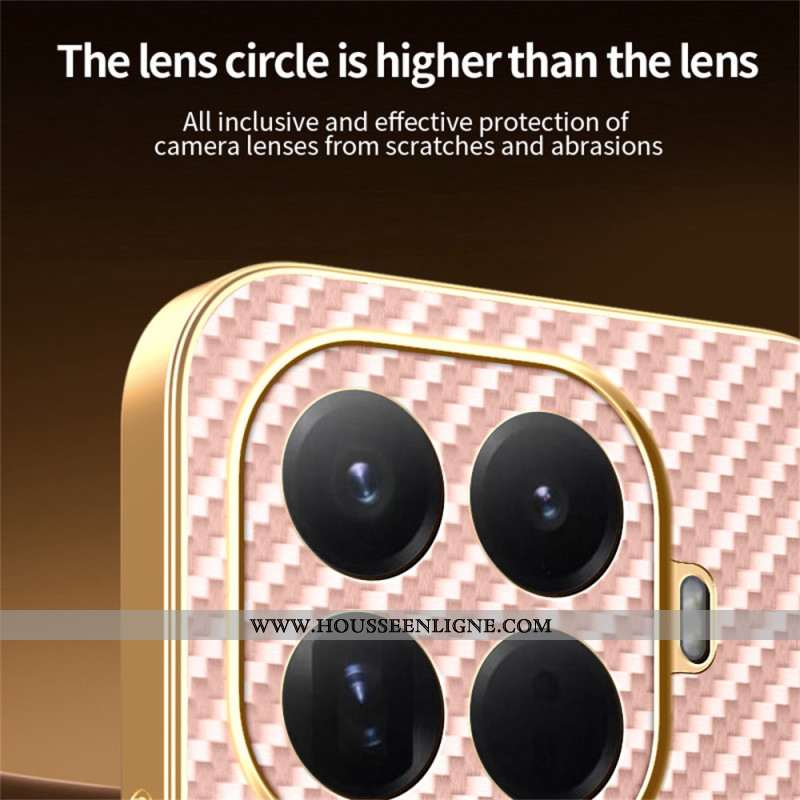 Coque Xiaomi 15T Pro Texture Fibre Carbone