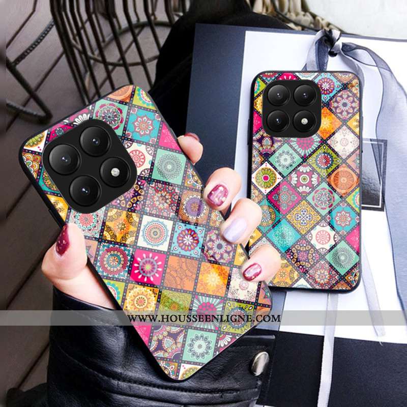 Coque Xiaomi 15T Support et Lanière Design Patchwork