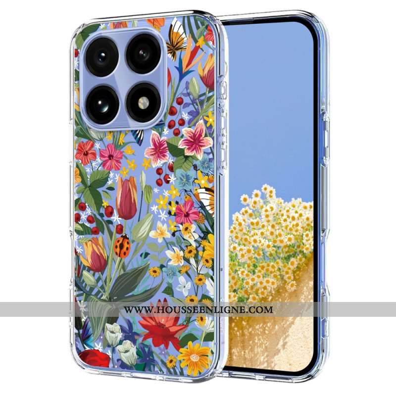 Coque Xiaomi 15T Transparente Florale