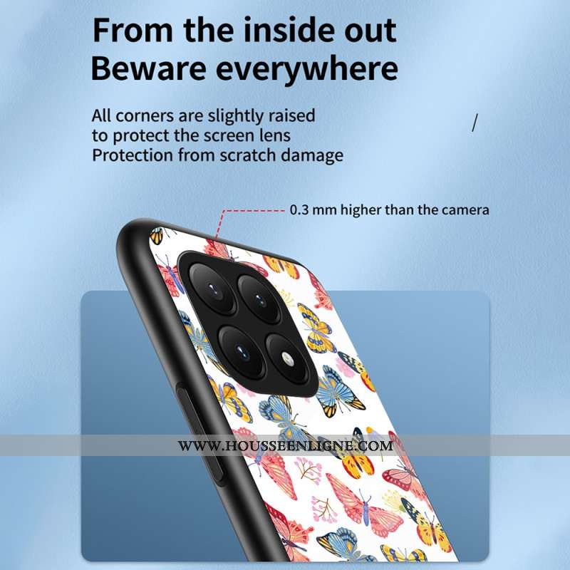 Coque Xiaomi 15T Verre Trempé Papillons
