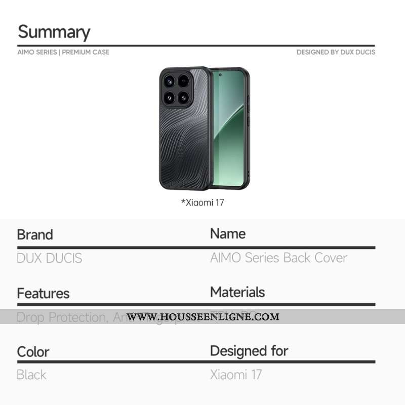 Coque Xiaomi 17 Aimo Series DUX DUCIS
