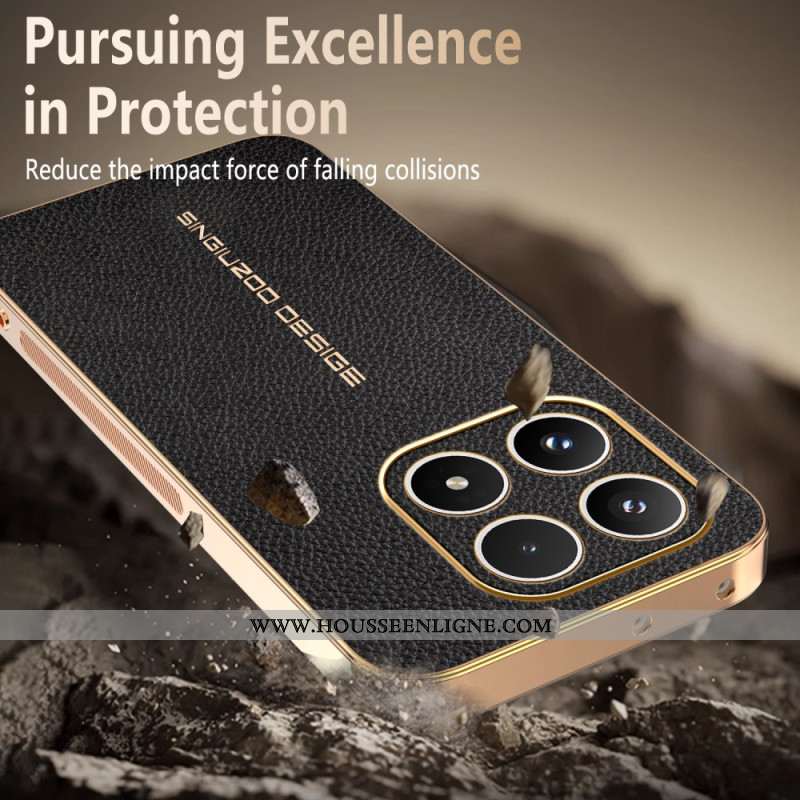 Coque Xiaomi 17 Anti-Rayures Texture Litchi